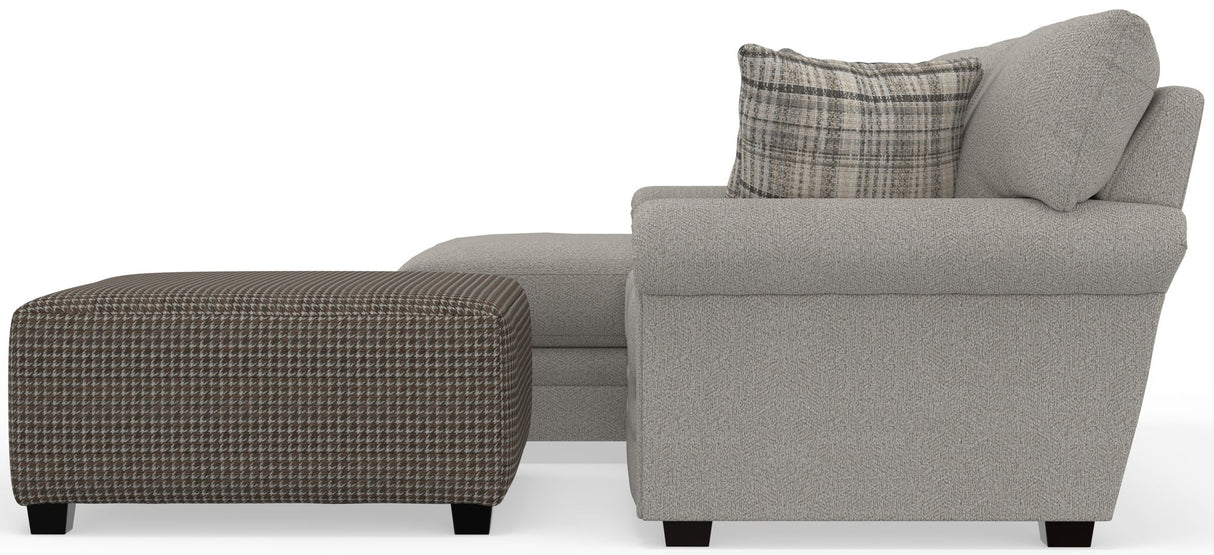 Livingston - Sectional With Comfort Coil Seating, 40" Cocktail Ottoman And Accent Pillows Included