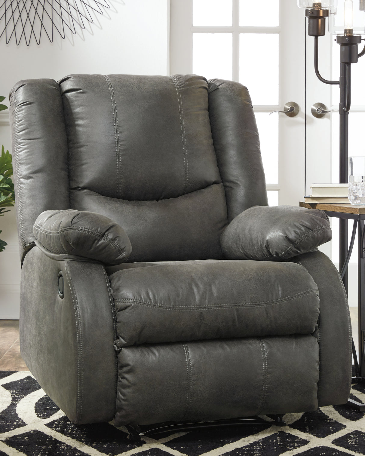 Furniture City - MS - Ashley Furniture - Bladewood Living Room - Zero Wall Recliner / Slate - 6030629