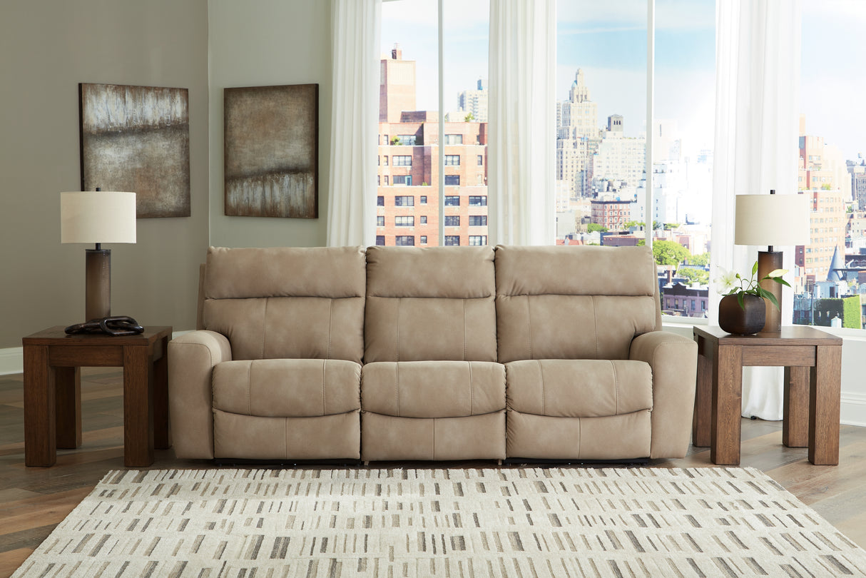 Furniture City - MS - Ashley Furniture - Next-Gen DuraPella Sectional - 3-Piece Power Reclining Sectional Sofa / Sand - 61004S2