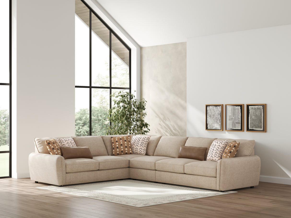Furniture City - MS - Ashley Furniture - Seyler Sectional - LAF 4-Piece Sectional / Sand - 61405S2