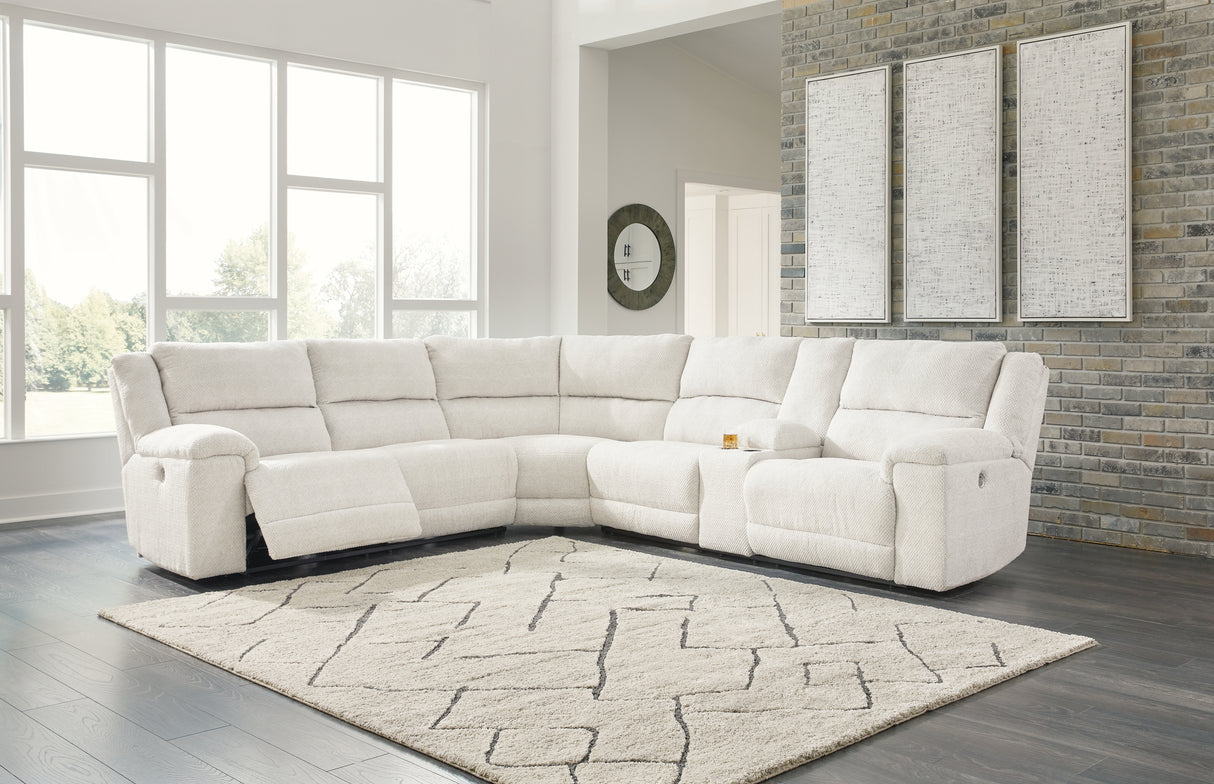 Furniture City - MS - Ashley Furniture - Keensburg Sectional - 3-Piece Power Reclining Sectional / Linen - 61807S2