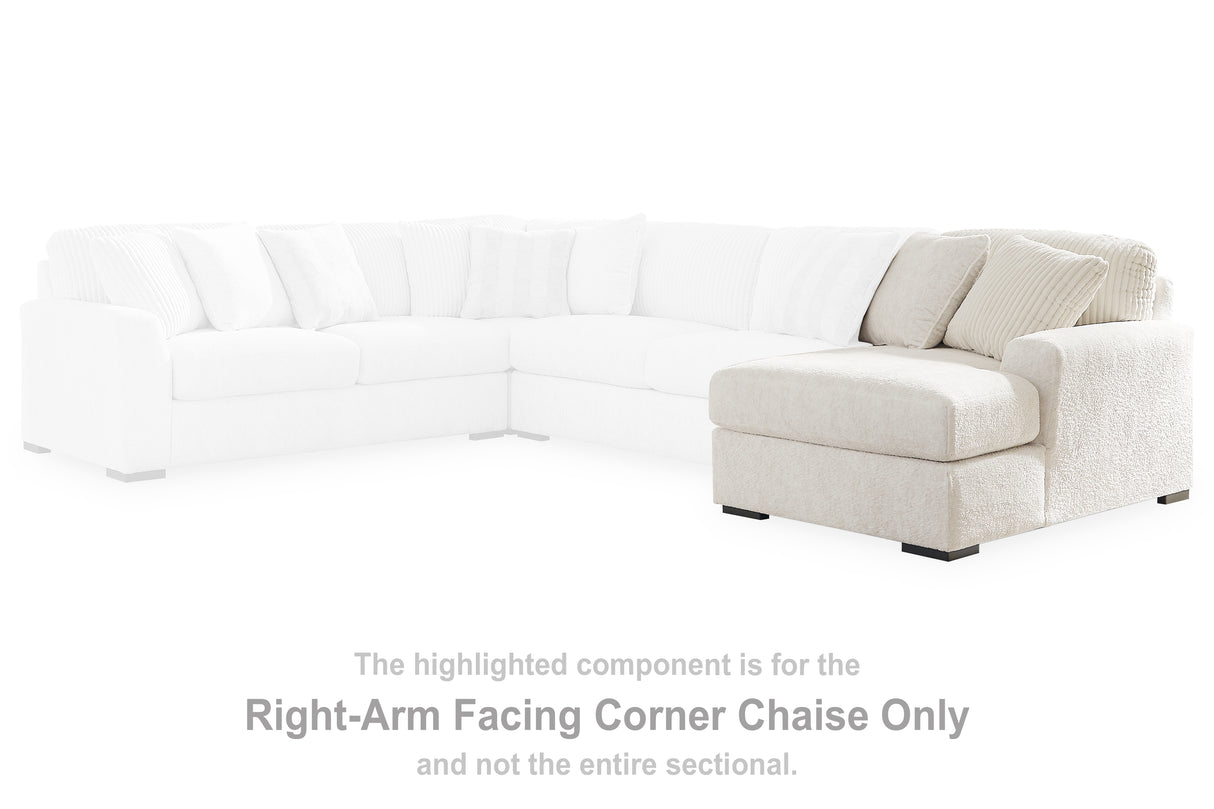 Furniture City - MS - Ashley Furniture - Chessington Sectional - RAF Corner Chaise / Ivory - 6190417