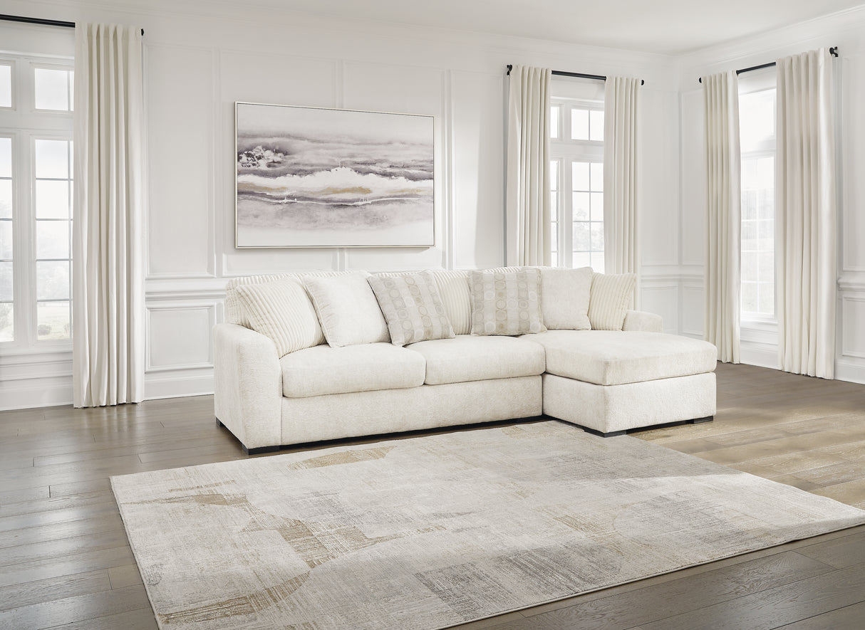 Furniture City - MS - Ashley Furniture - Chessington Sectional - LAF 2-Piece Sectional with Chaise / Ivory - 61904S2