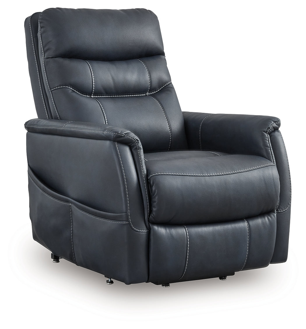 Furniture City - MS - Ashley Furniture - Strawbill Living Room - Power Lift Recliner / Shadow - 6390912