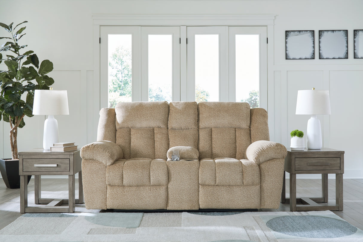 Furniture City - MS - Ashley Furniture - Tip-Off Living Room - PWR REC Loveseat/CON/ADJ HDRST / Wheat - 6930518