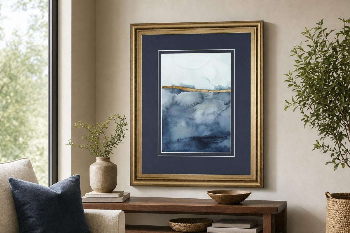Coastal Horizon I By Victoria Borges - Blue