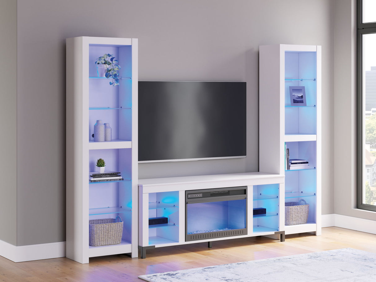 Brollevi - 3-Piece Entertainment Center - White