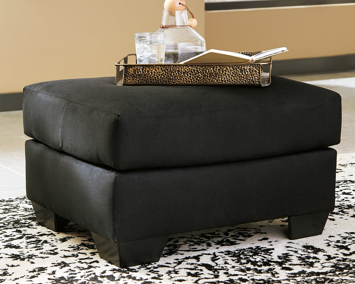 Furniture City - MS - Ashley Furniture - Darcy Living Room - Ottoman / Black - 7500814