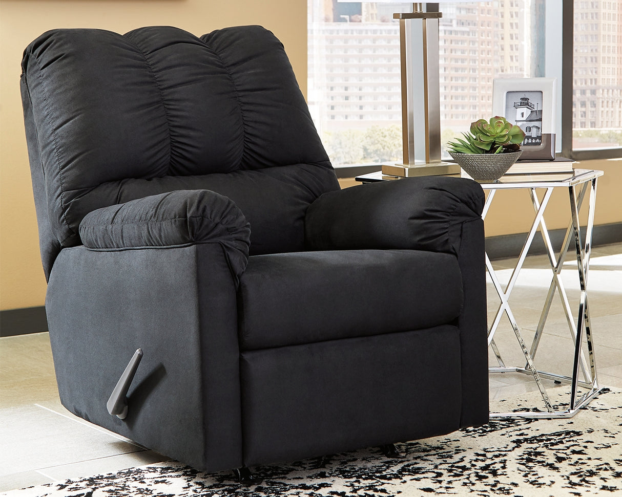 Furniture City - MS - Ashley Furniture - Darcy Living Room - Rocker Recliner / Black - 7500825