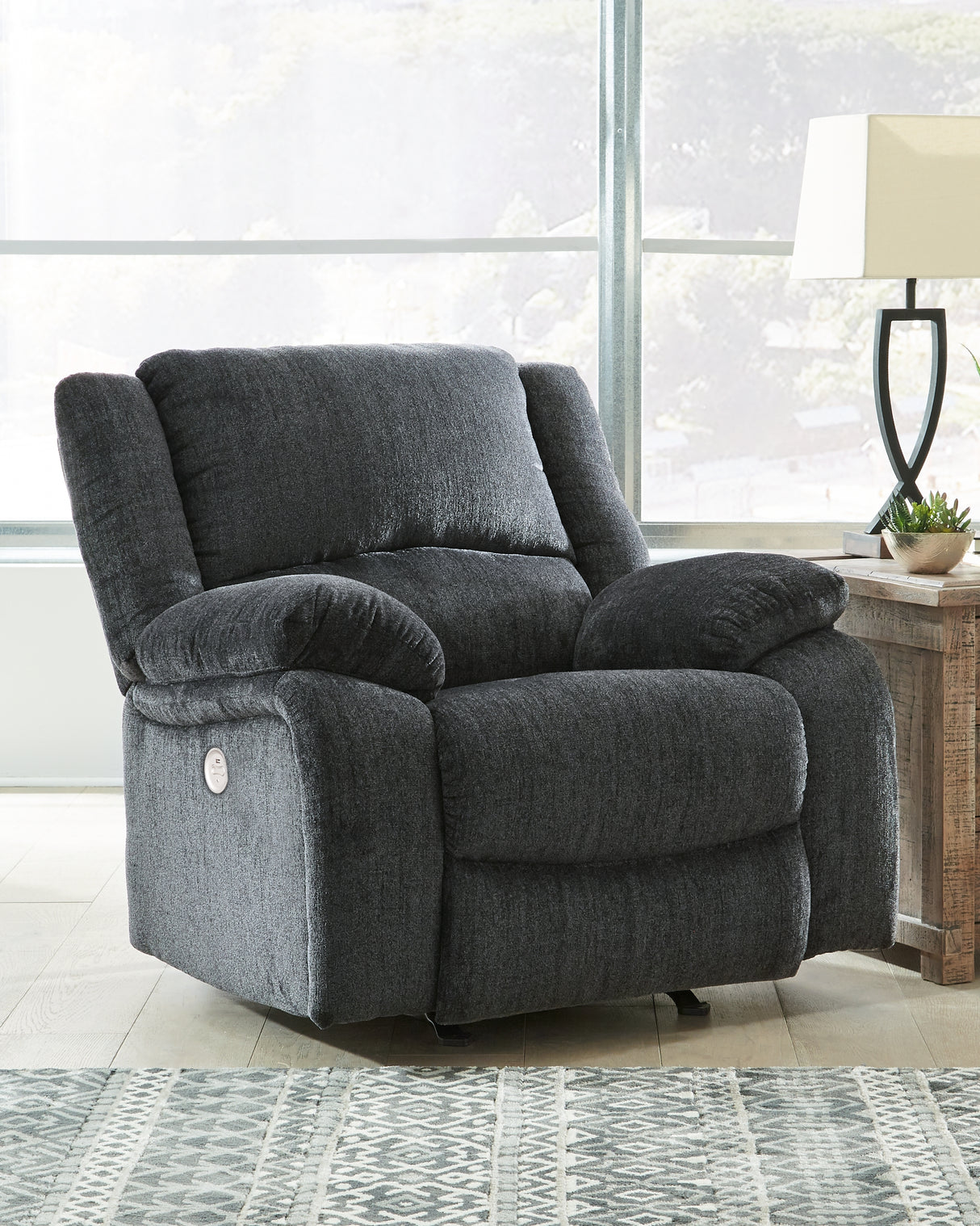 Furniture City - MS - Ashley Furniture - Draycoll Living Room - Power Rocker Recliner / Slate - 7650498