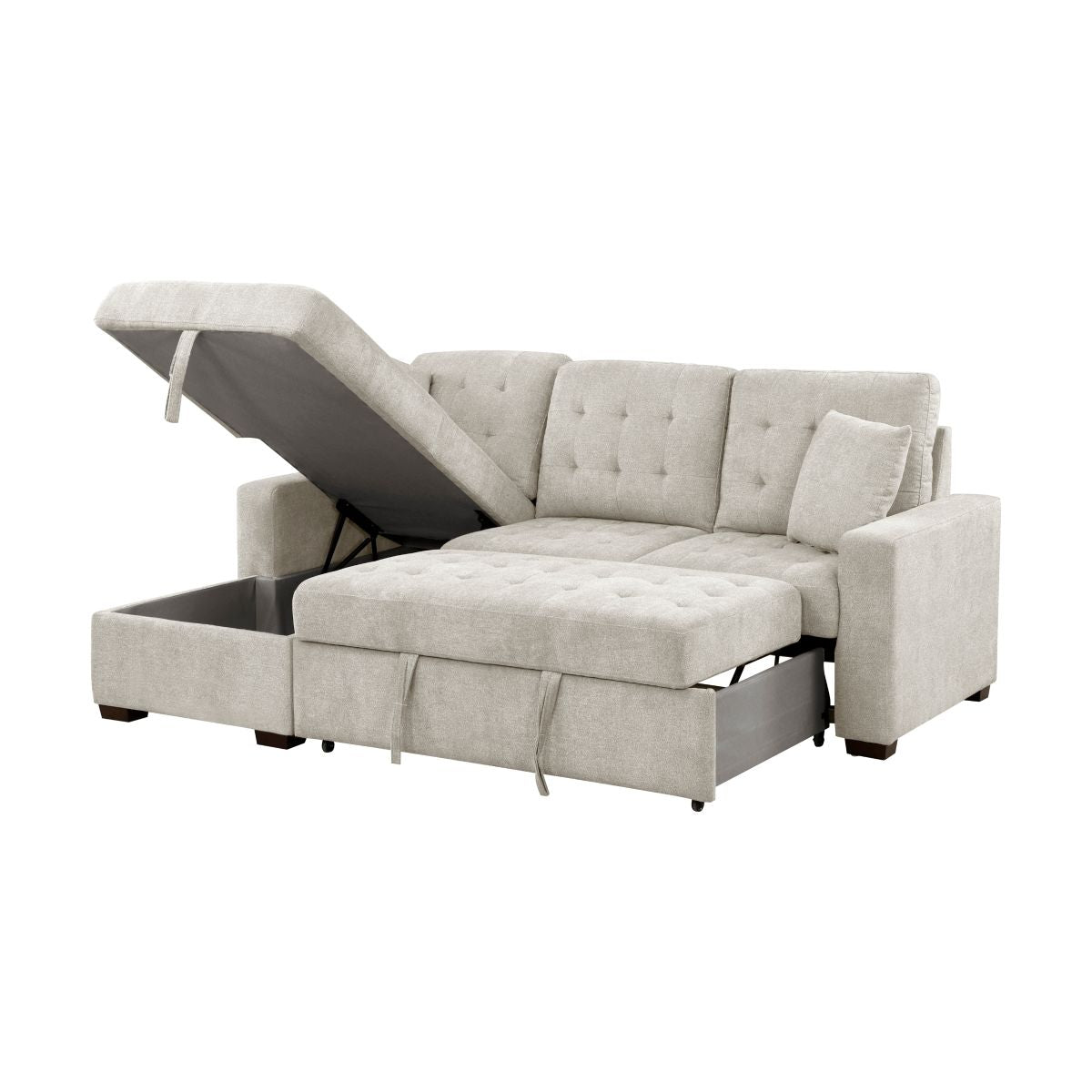 Waitsfield - Sectional With Chaise, Pull-Out Bed And Hidden Storage