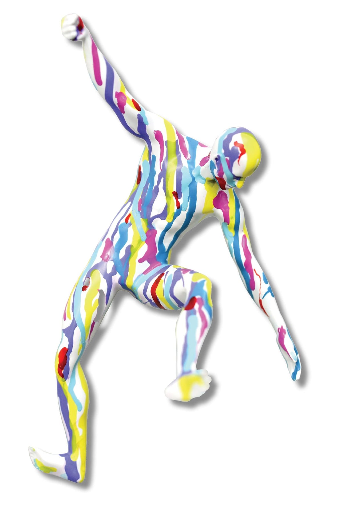 Dynamic Drizzle Figure - 6" x 12" Sculpture - Light Blue