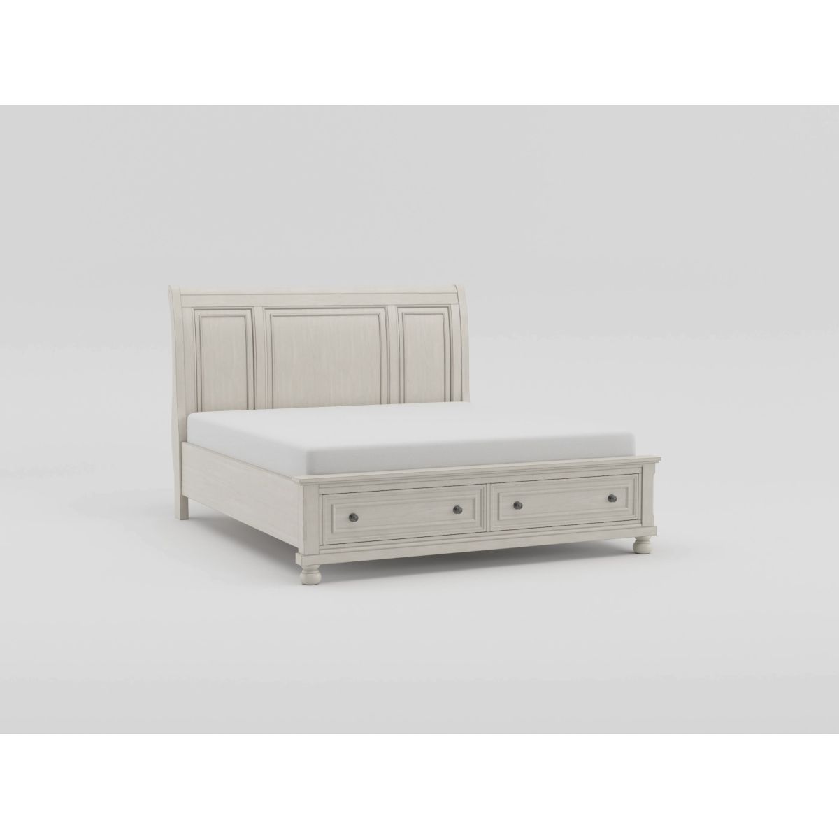 Bethel - Platform Bed With Footboard Storage