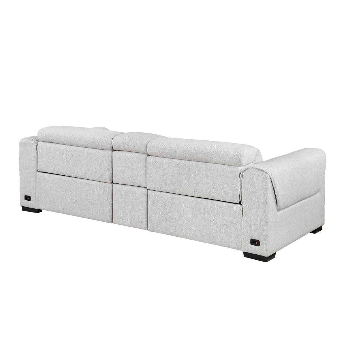 McPherson - Power Double Reclining Loveseat With Center Console And Power Headrests, Charging Ports - Cloud