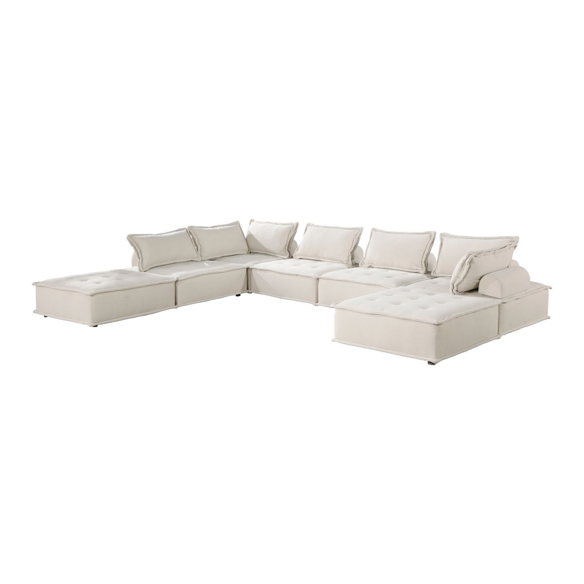 Inman - 7 Piece Modular Sectional - Beige