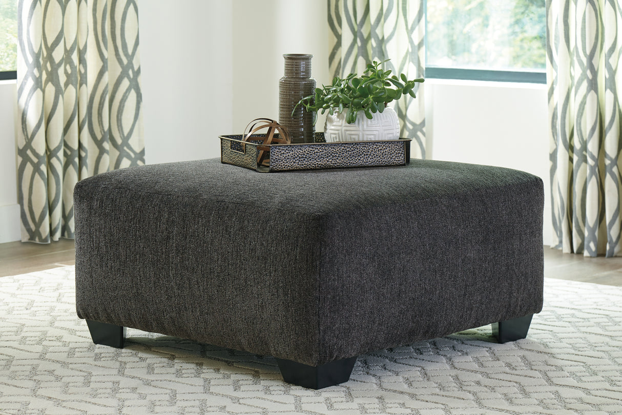 Furniture City - MS - Ashley Furniture - Ballinasloe Living Room - Oversized Accent Ottoman / Smoke - 8070308