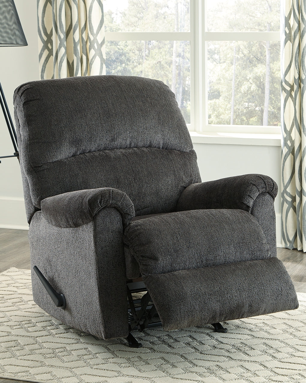 Furniture City - MS - Ashley Furniture - Ballinasloe Living Room - Rocker Recliner / Smoke - 8070325