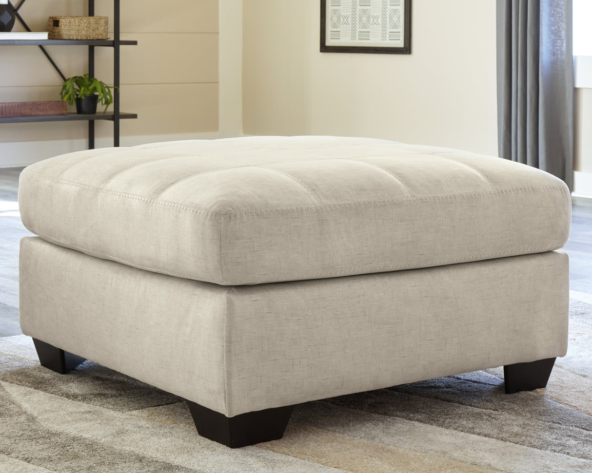 Furniture City - MS - Ashley Furniture - Falkirk Living Room - Oversized Accent Ottoman / Parchment - 8080608