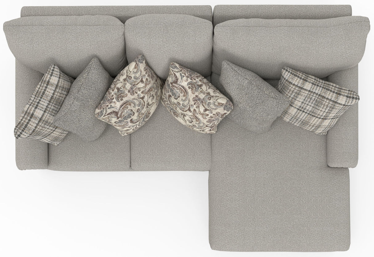 Livingston - Sectional With Comfort Coil Seating And Accent Pillows Included