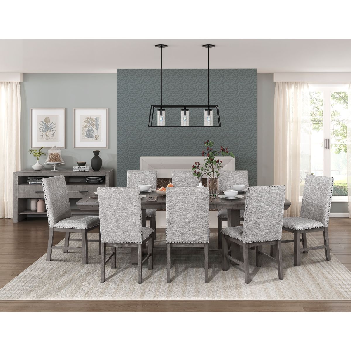 Gresham - Dining Table - Gray