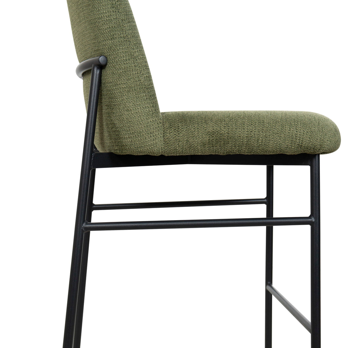 Erik - Bar Chair With Black Metal Frame (Set of 2)