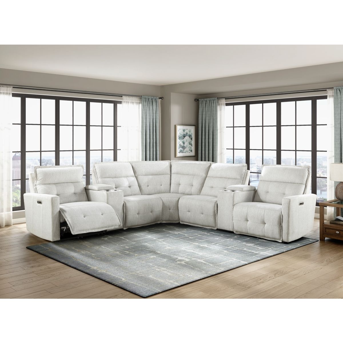 Salida - Modular Power Reclining Sectional With Power Headrests