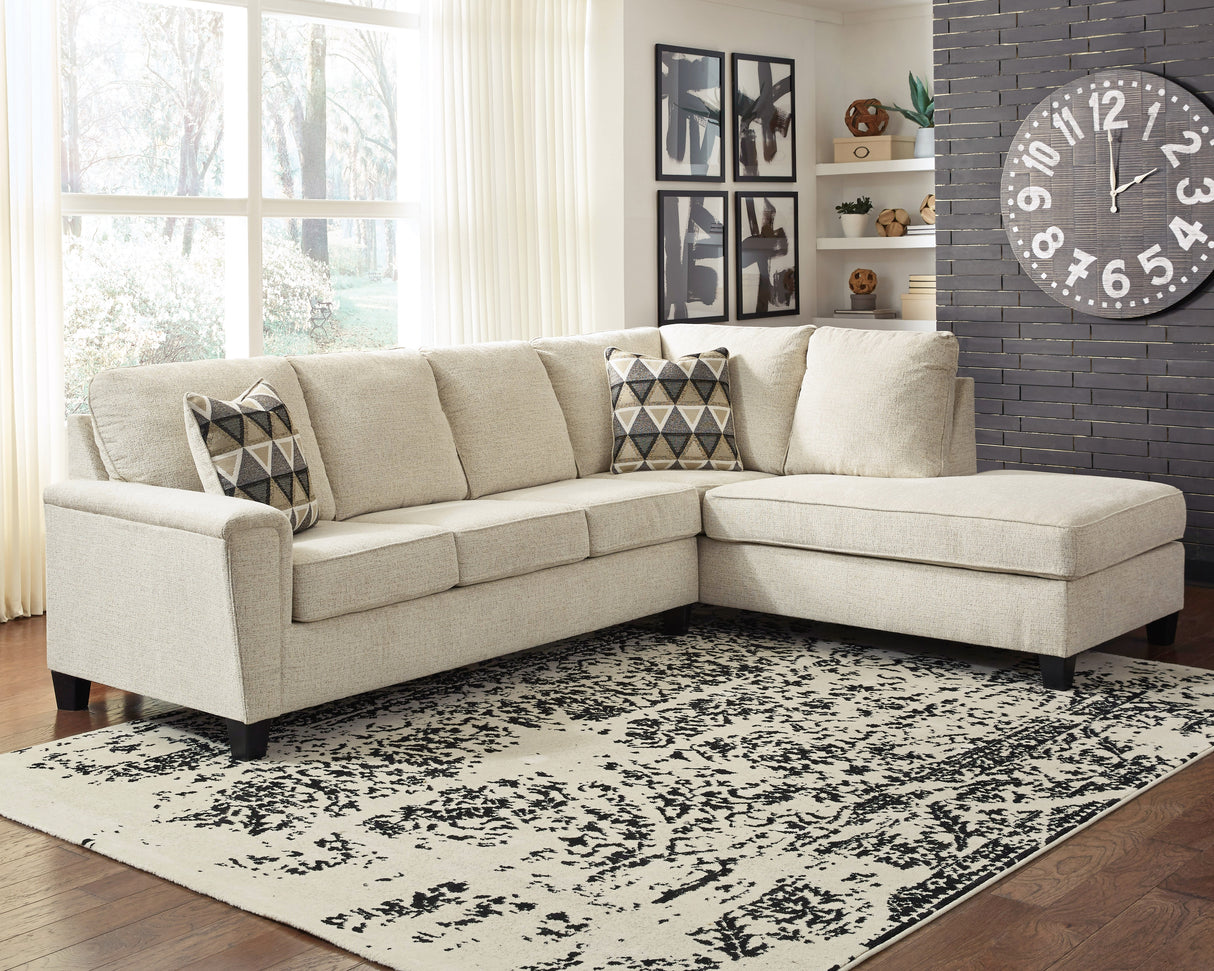 Furniture City - MS - Ashley Furniture - Abinger Sectional - LAF 2-Piece Sectional with Chaise / Natural - 83904S2