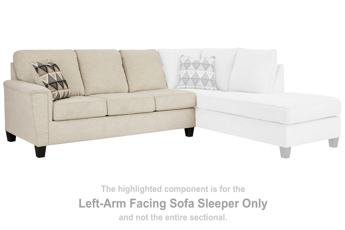 Furniture City - MS - Ashley Furniture - Abinger Sectional - LAF Sofa Sleeper / Smoke - 8390569
