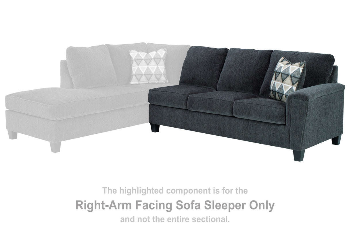 Furniture City - MS - Ashley Furniture - Abinger Sectional - RAF Sofa Sleeper / Smoke - 8390570