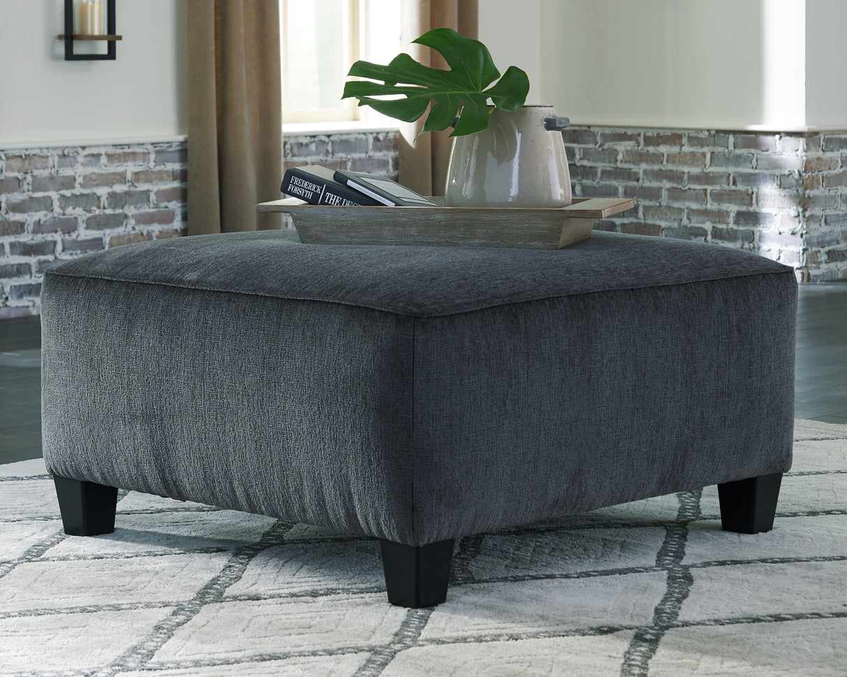 Furniture City - MS - Ashley Furniture - Abinger Living Room - Oversized Accent Ottoman / Smoke - 8390508