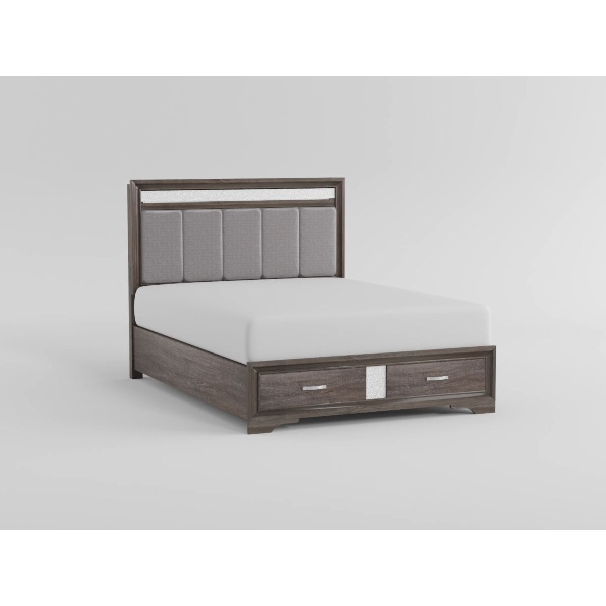 Luster - Platform Bed With Footboard Storage