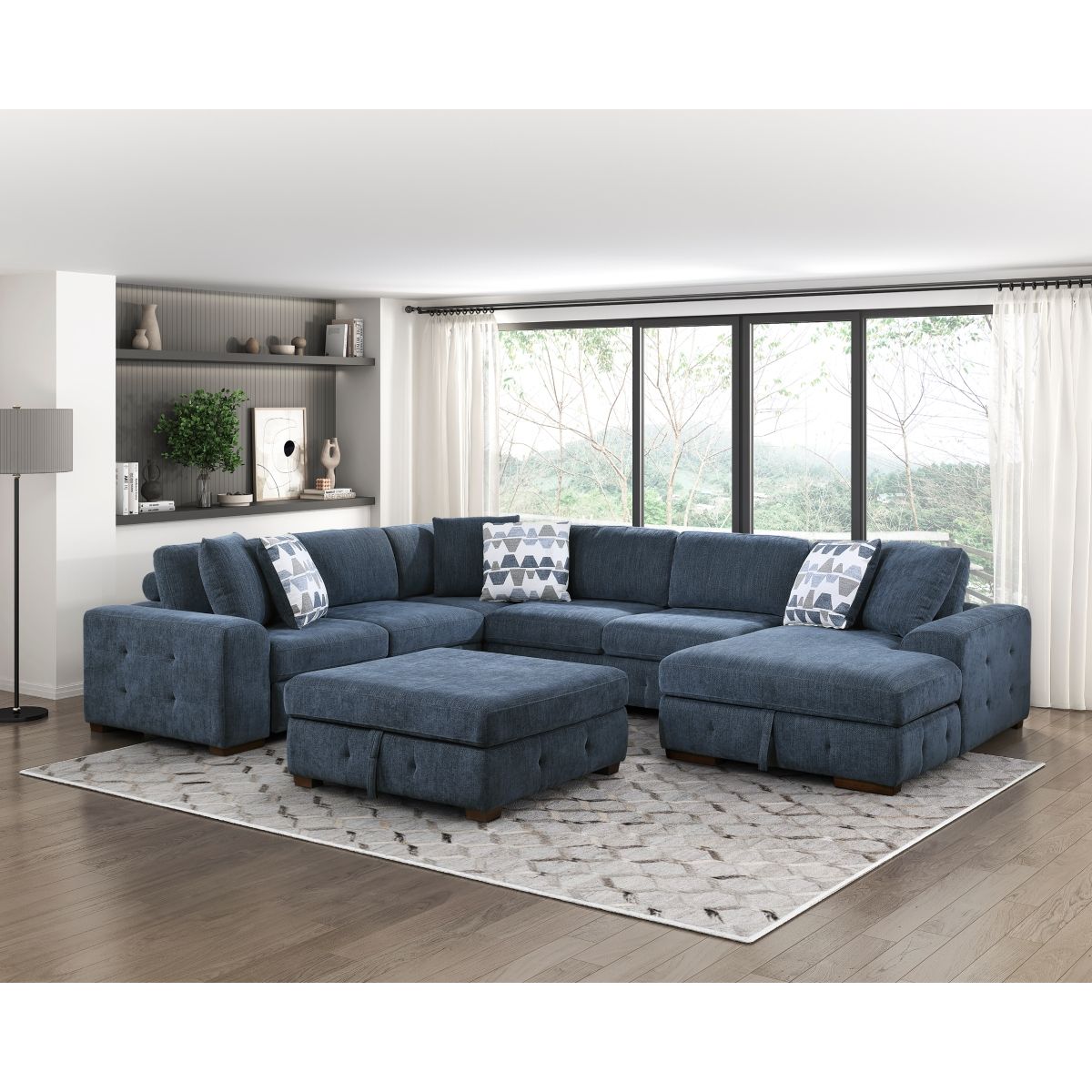 Raife - Sectional With Ottoman