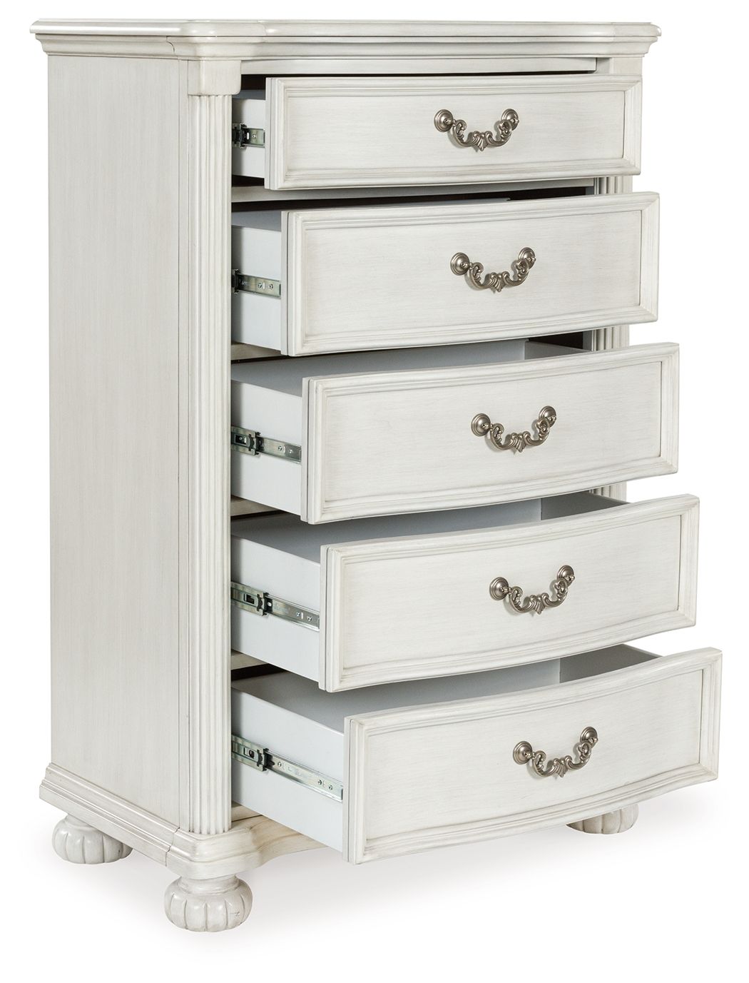 Montelaine - Five Drawer Chest - Antique White