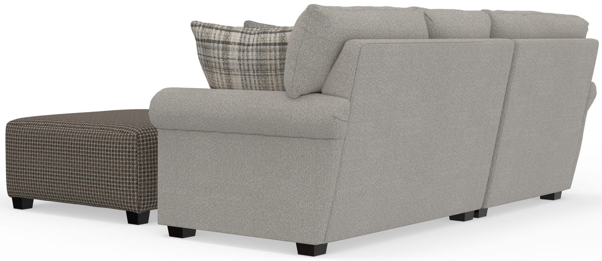 Livingston - Sectional With Comfort Coil Seating, 40" Cocktail Ottoman And Accent Pillows Included