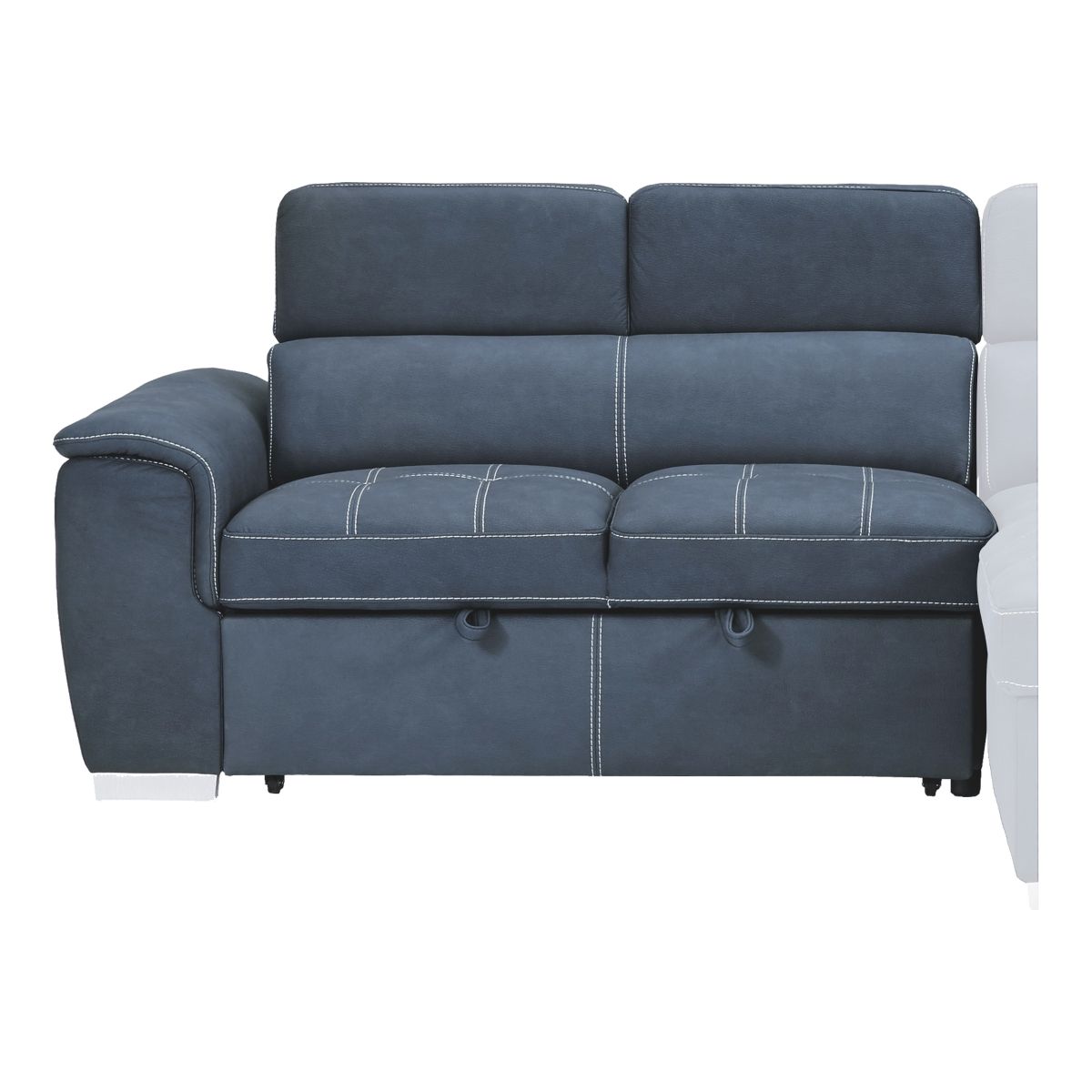 Ferriday - 2 Piece Sectional With Adjustable Headrests, Pull-Out Bed And Right Chaise With Hidden Storage