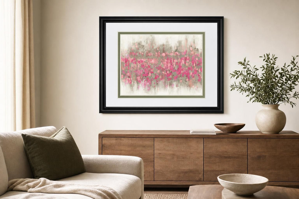 34x40 Crossing Abstract II By DanMeneely - Pink