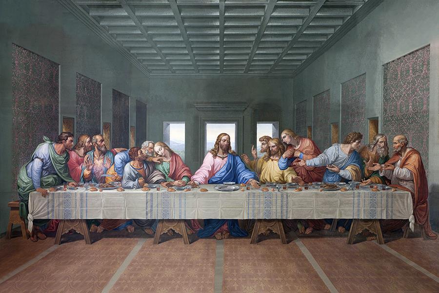 Last Supper (Framed Small) - Dark Gray