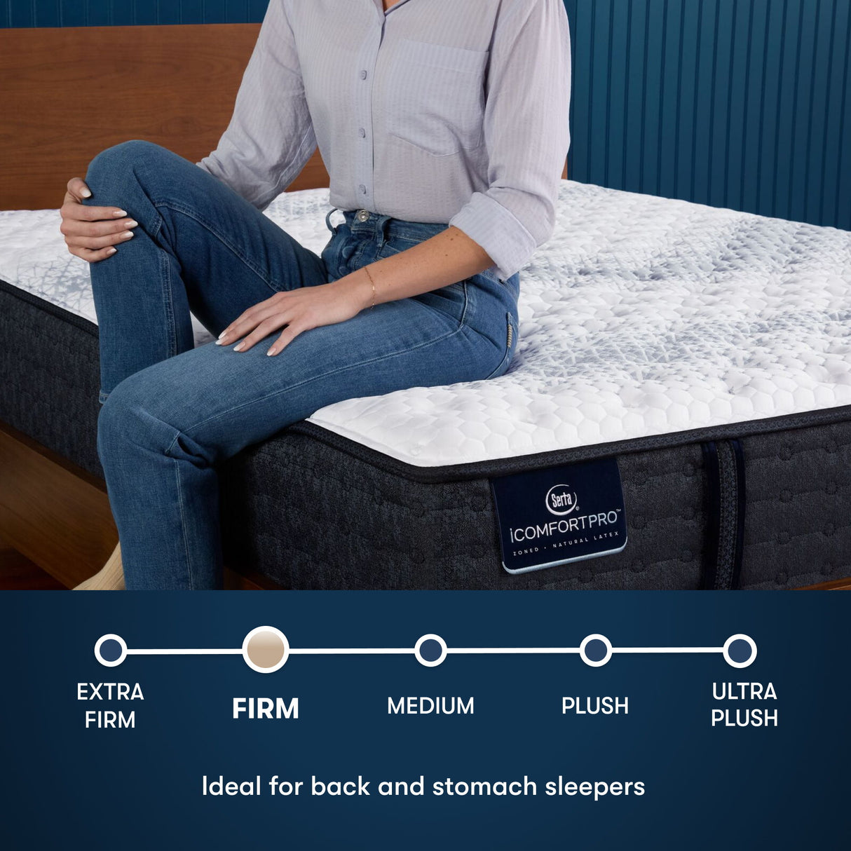 iComfortPro - 13" Ambrose Latex Foam Firm Mattress