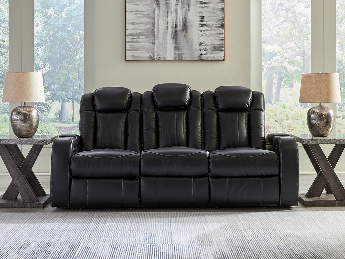Furniture City - MS - Ashley Furniture - Caveman Den Living Room - PWR REC Sofa with ADJ Headrest / Midnight - 9070315