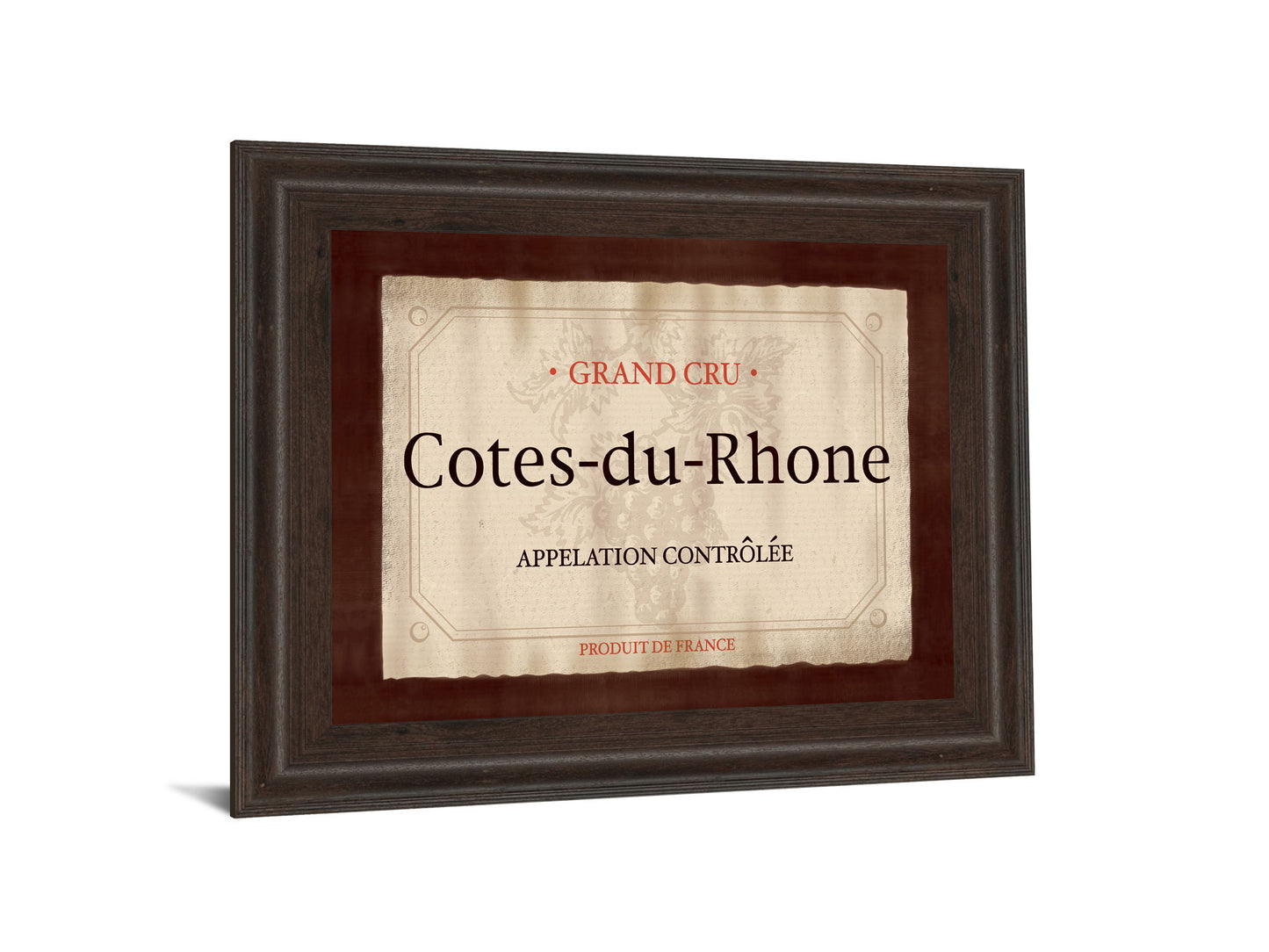Cote Du Rhone By Paola Viveiros - Framed Print Wall Art - Beige