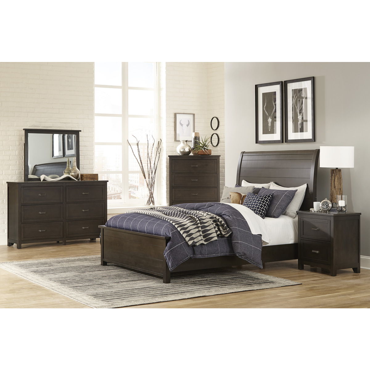 Hebron - Sleigh Bed