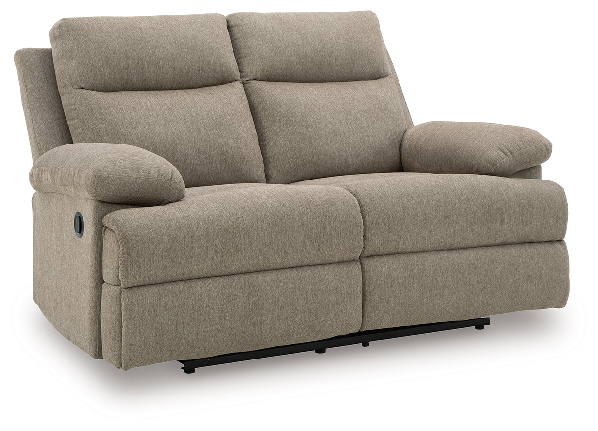 Furniture City - MS - Ashley Furniture - Side-Swipe Living Room - Reclining Loveseat / Mocha - PC9140586