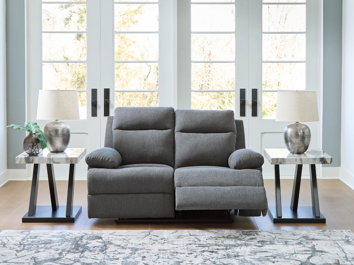 Furniture City - MS - Ashley Furniture - Side-Swipe Living Room - Reclining Loveseat / Charcoal - PC9140686
