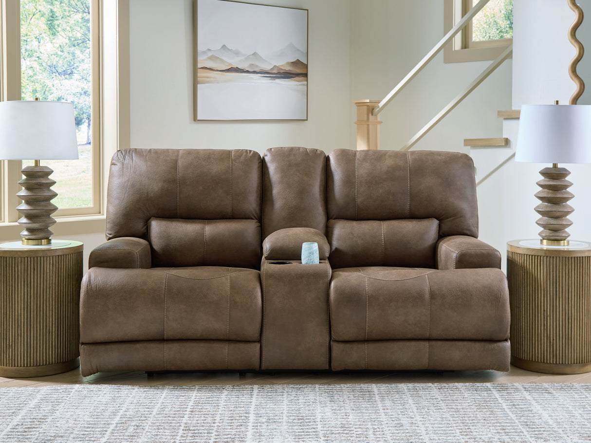 Furniture City - MS - Ashley Furniture - Beckley Place Living Room - PWR REC Loveseat/CON/ADJ HDRST / Earth - PC9180218