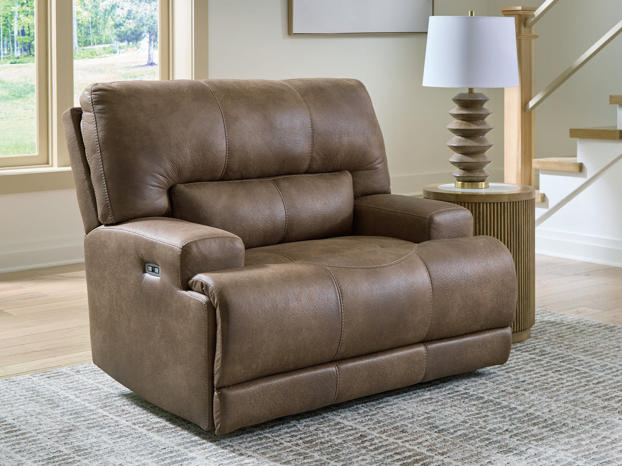 Furniture City - MS - Ashley Furniture - Beckley Place Living Room - PWR Recliner/ADJ Headrest / Earth - PC9180282