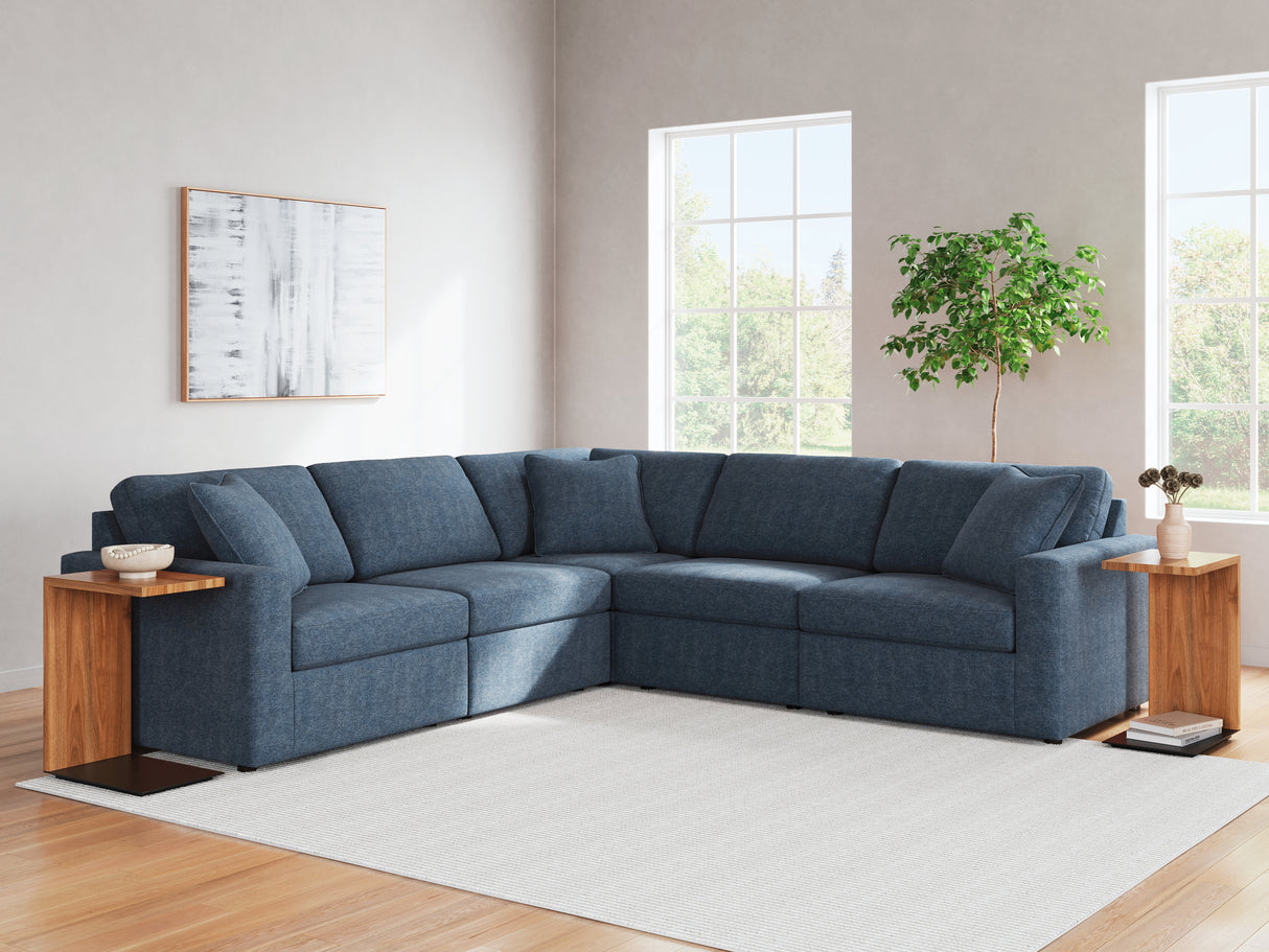 Furniture City - MS - Ashley Furniture - Modmax Sectional - RAF 5-Piece Sectional / Ink - 92101S6