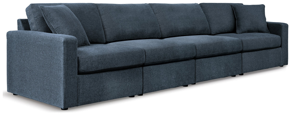 Furniture City - MS - Ashley Furniture - Modmax Sectional - RAF 4-Piece Sectional / Ink - 92101S10