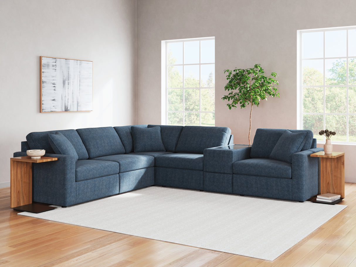 Furniture City - MS - Ashley Furniture - Modmax Sectional - RAF 6-Piece Sectional / Ink - 92101S7