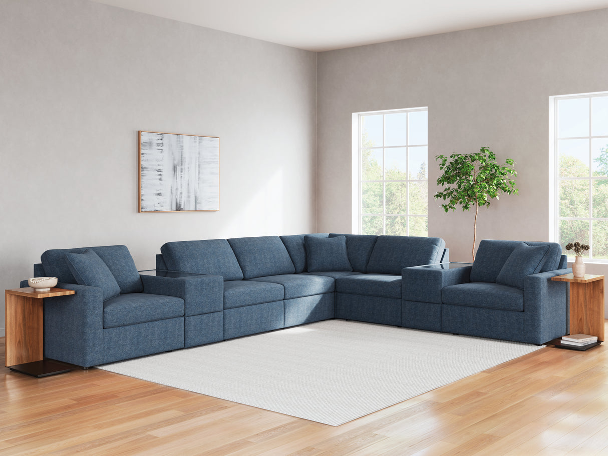 Furniture City - MS - Ashley Furniture - Modmax Sectional - RAF 8-Piece Sectional / Ink - 92101S11