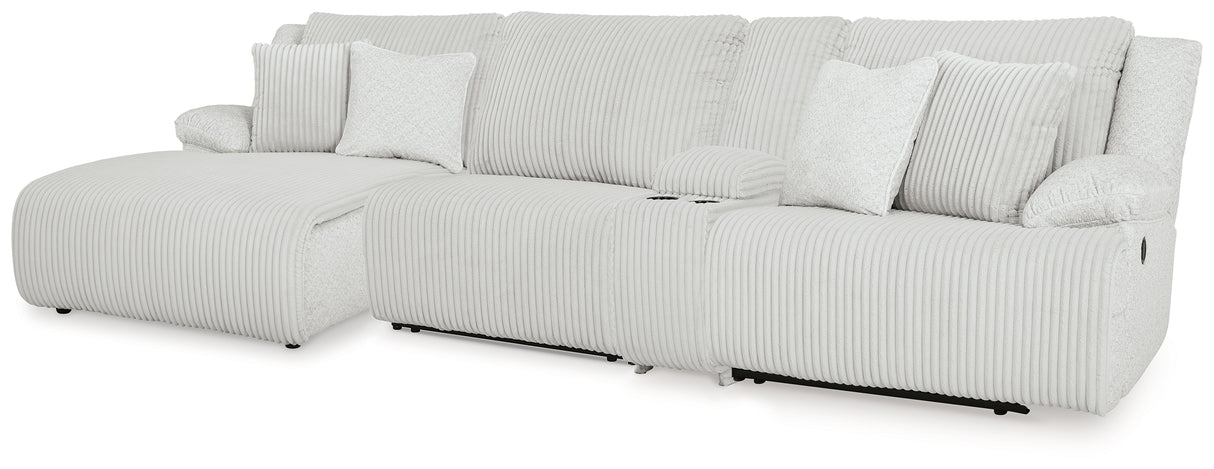 Furniture City - MS - Ashley Furniture - Top Tier Sectional - 4-Piece Reclining Sectional with Chaise / Alloy - 92706S12